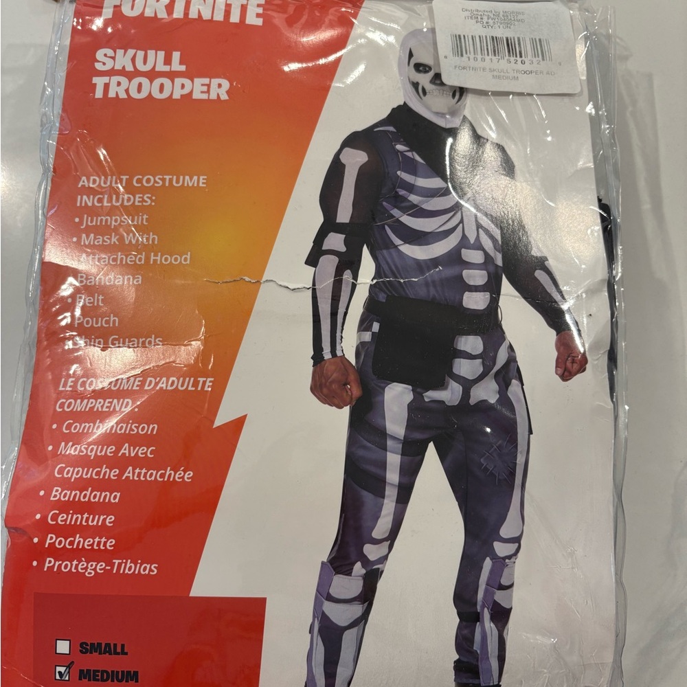 Fortnite Skull Trooper Costume - Adult Medium